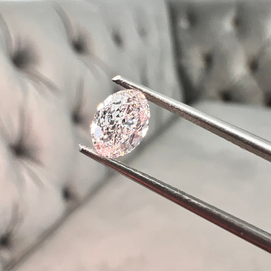 GIA pink diamond oval. pink diamond oval. affordable natural pink diamond.