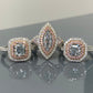 GIA certified light Blue Diamond Ring. Blue Diamond jewelry