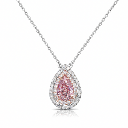 pink diamond pendant. pink diamond necklace. pink diamond. pink diamond pear.. pink diamond pendants