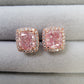 2 Carat GIA Light Pink Diamond Stud Earrings