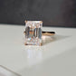 6.02 Carat Emerald Cut Diamond Ring GIA Certified Diamond Very Light Pink Internally Flawless Clarity Type IIa Diamond, meaning the diamond is totally devoid of impurities. See the certification enclosed. This is extremely rare and highly sought after by collectors  Handcrafted in 18k Rose Gold in NYC