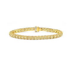 asscher cut diamonds. yellow asscher cut diamonds. tennis bracelets. fancy yellow asscher cut diamond bracelet