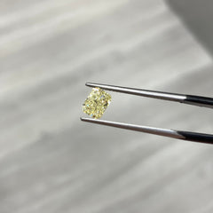 fancy light yellow. yellow diamond. long radiant. radiant cut yellow diamond.