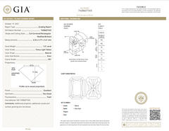 fancy light yellow. yellow diamond. long radiant. radiant cut yellow diamond.