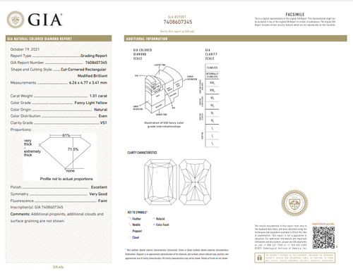 fancy light yellow. yellow diamond. long radiant. radiant cut yellow diamond.