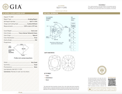 0.66 Carat GIA Fancy Intense Yellowish-Green Cushion Cut Diamond  VS2 Clarity  Super Saturated Deep Green  GIA Certified Diamond 