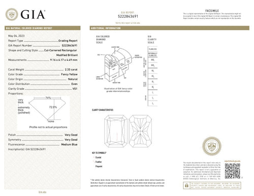 Elongated yellow diamond radiant cut. Long yellow diamond radiant cut. Long radiant diamond.