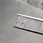 1 carat light pink elongated cushion cut GIA certified