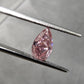 1.01 Carats Total Intense Pink GIA Certified Diamond Pear Shape Diamond SI2 Clarity Very Good and Good Cutting Strong Blue Fluorescence