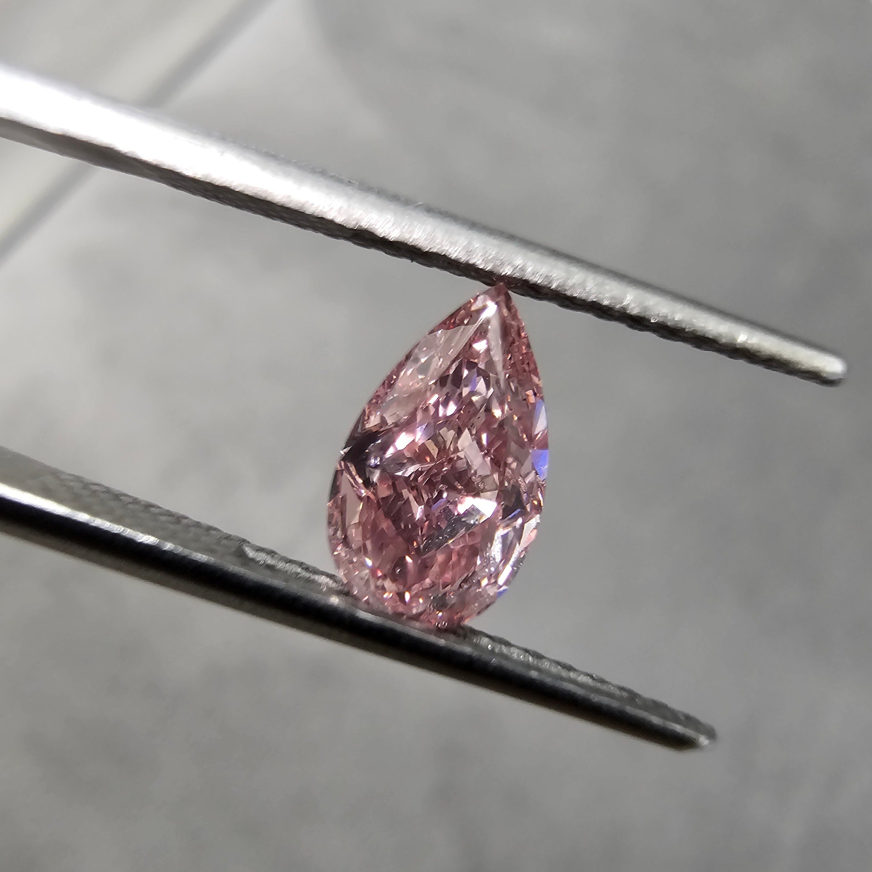 1ct GIA Intense Pink Pear Shape Diamond-Loose