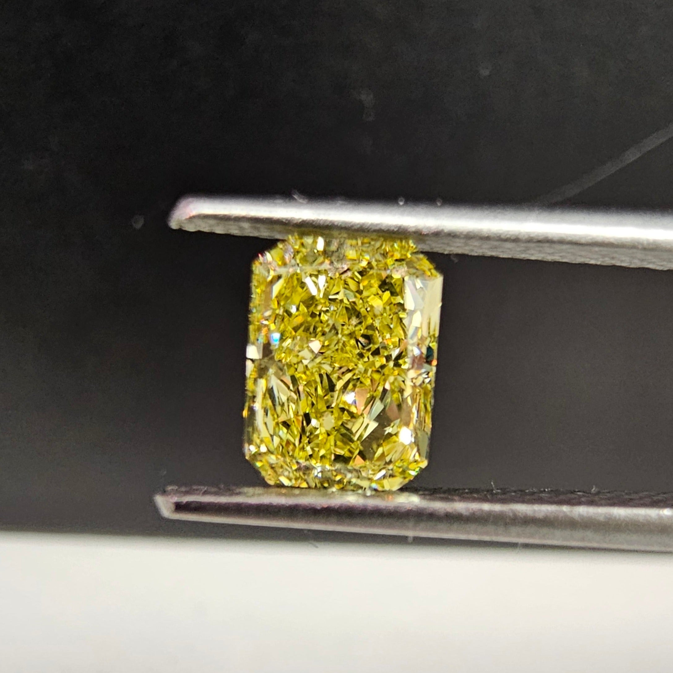 1.02ct GIA Fancy Intense Yellow Elongated Radiant Diamond - Loose