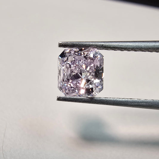 Natural pink diamond, gia certified pinkish purple radiant cut diamond natural purple diamond