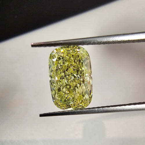 3ct VS2 Fancy Yellow Elongated Cushion Diamond - Loose