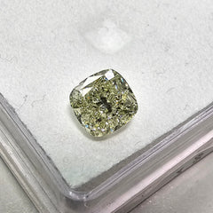 1.54ct Green Cushion Cut Diamond -  Loose