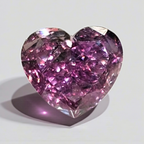 0.51ct Fancy Intense Pink Purple Heart Cut Diamond