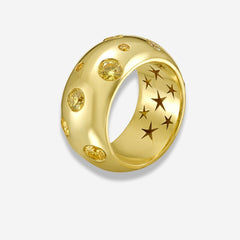 Yellow Diamond Starry Night Band