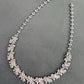 Red carpet pink diamond necklace. Natural fancy pink diamond necklace. Fancy pink diamond jewelry. Pink diamond jewelry. Gia certified pink diamonds