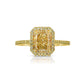 2 carat yellow diamond ring. Yellow diamond ring GIA certified. Yellow diamond jewelry.