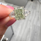 Green diamond ring. GIA green diamond. Natural green diamond. JLO green diamond ring. 2 carat green diamond.