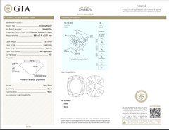 2.01 Carat Faint Pink Diamond Cushion Cut Diamond VS1 clarity Very Good + Good Cutting No Fluorescence GIA Certified Diamond