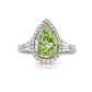 J-Lo green diamond ring, green diamond pear shape ring, green diamond, natural green diamond, pear shape diamond ring.