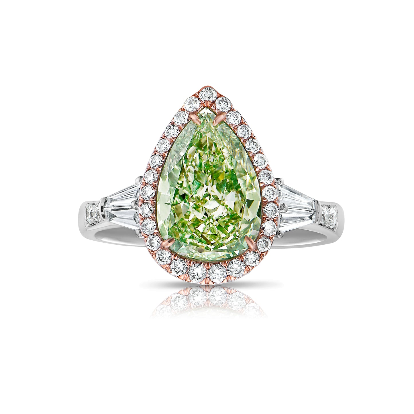 J-Lo green diamond ring, green diamond pear shape ring, green diamond, natural green diamond, pear shape diamond ring.