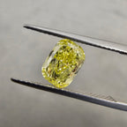 Canary Yellow Radiant cut natural yellow diamond