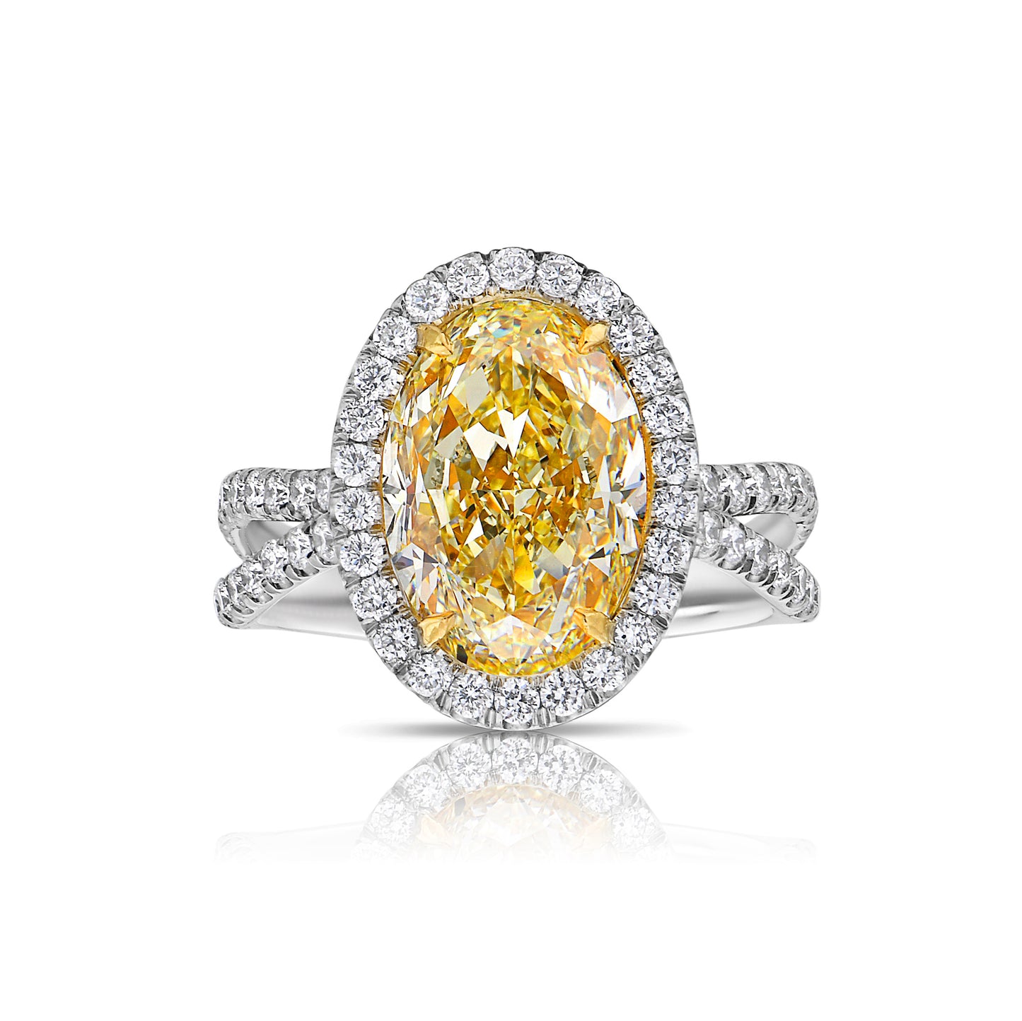 yellow diamond oval ring. yellow diamond halo ring. 4 carat yellow ring. oval yellow diamond. yellow diamond oval shape.