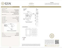 GIA certificate. Fancy intense yellow elongated radiant diamond ring. Fancy intense yellow diamond. Intense yellow diamond ring. Elongated radiant.