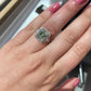 Natural green diamond ring. JLO green diamond. Green diamond jewelry.