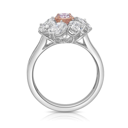 Oval Cut GIA Pink Diamond Ring
