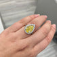 5 carat yellow diamond ring. Fancy intense yellow diamond ring. Yellow diamond radiant ring. Yellow diamond engagement ring. Canary yellow diamond ring.