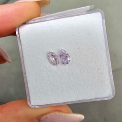 0.50 & 0.51 Carat Fancy Light Pinkish Purple Diamonds GIA Certified Diamonds SI1 Clarity Very Good + Good Cutting No Fluorescence