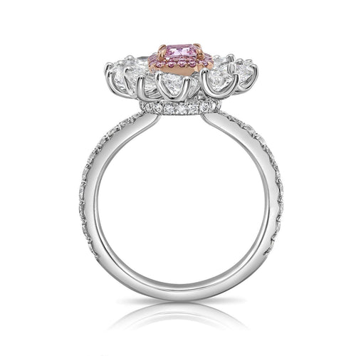 Oval Cut GIA Pink Diamond Ring