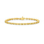 Fancy intense yellow diamond bracelet. Yellow diamond multi shape bracelet. Yellow diamond tennis bracelet. Canary diamond bracelet. Yellow diamond mutl shape. Natural yellow diamond bracelet.