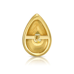 Bezel Swirl Yellow Diamond Studs