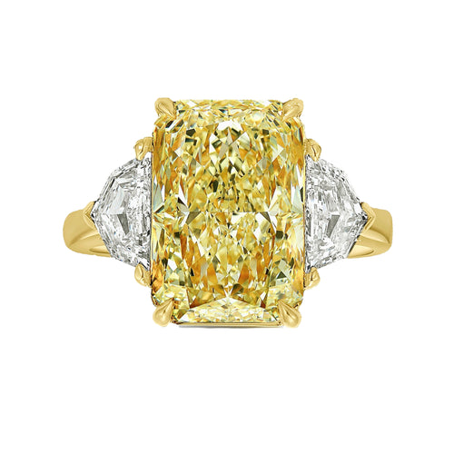 8 Carat Yellow Diamond Engagement Ring