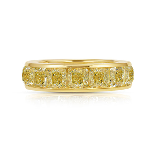 8ct Yellow Diamond Channel Set Eternity Band