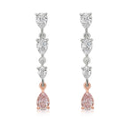 2ct Pink Diamond Earrings