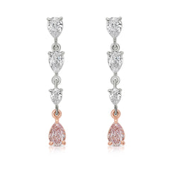 2ct Pink Diamond Earrings