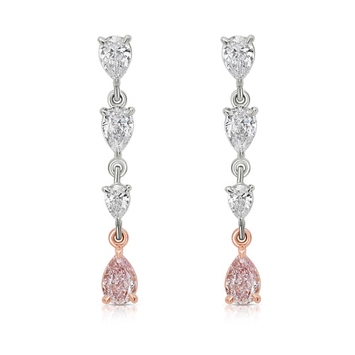 2ct Pink Diamond Earrings