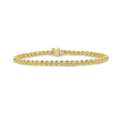 2.5ct Bezel Set Yellow Diamond Bracelet