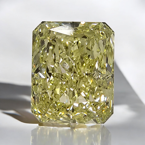 GIA certified fancy yellow marquise cut diamond with VS1 clarity.