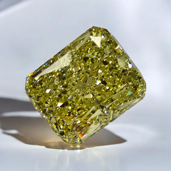 Fancy Elongated 5 carat yellow diamond.