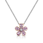 Natural pink diamond jewelry, dainty jewelry for lovers of pink diamonds, pink diamond necklace.