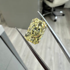 4.08ct GIA Fancy Yellow Elongated Radiant Diamond - Loose