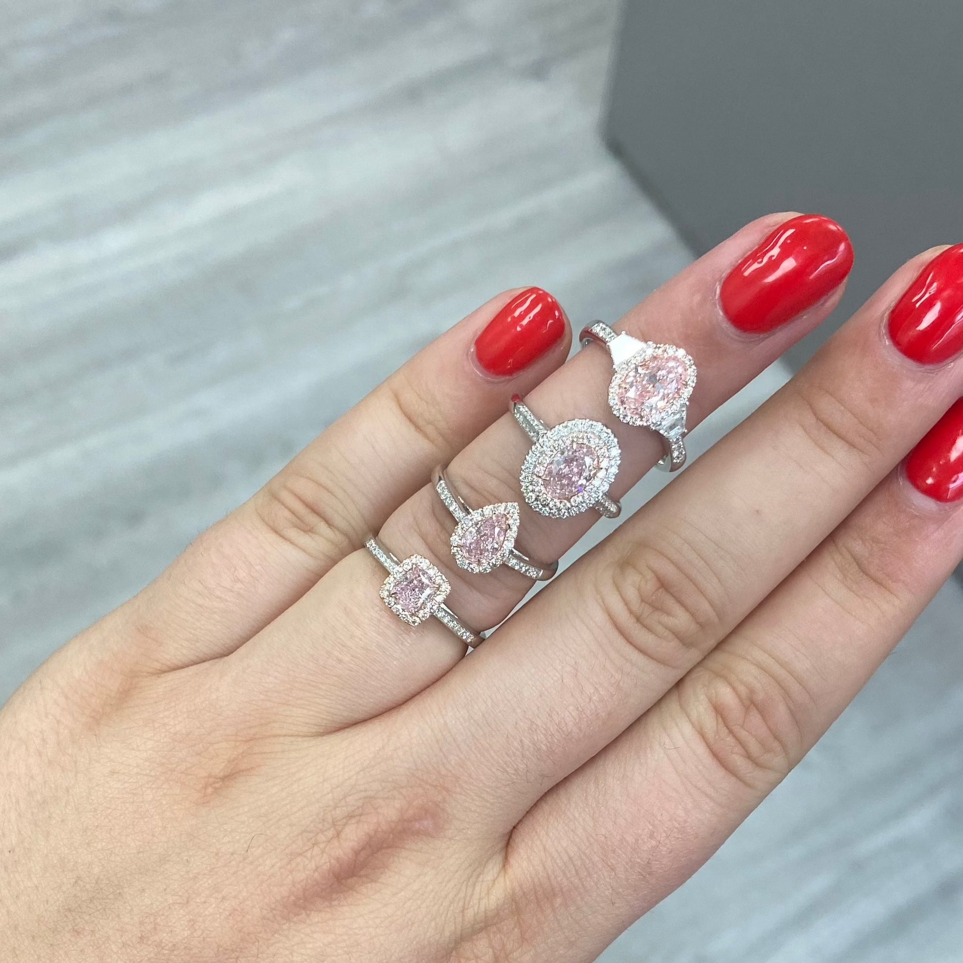 0.51ct Pink Diamond Ring Rare Colors