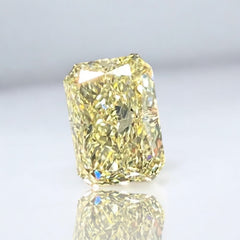 3.02ct GIA Fancy Light Yellow Elongated Radiant Diamond - Loose