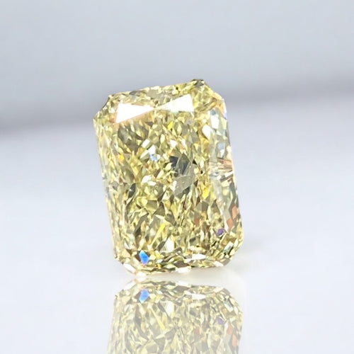 3.02ct GIA Fancy Light Yellow Elongated Radiant Diamond - Loose