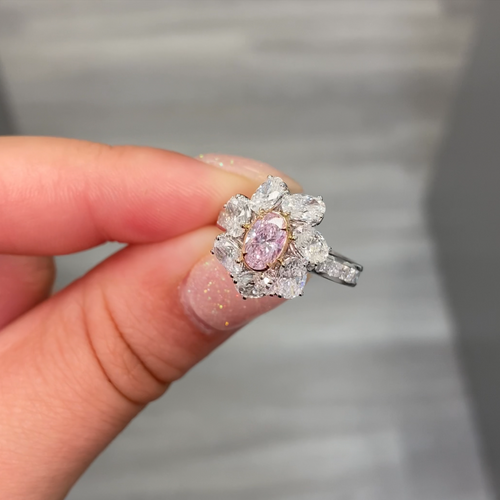 natural pink diamond rings, pink diamond engagement rings, jewelry gifts for her natural diamonds